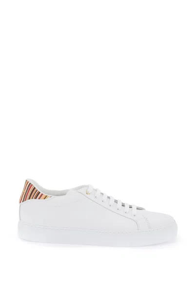 Paul Smith Beck Signature-stripe Leather Sneakers In Mixed Colours