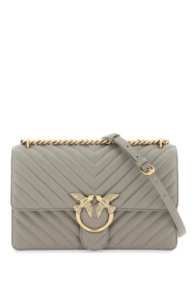 Pinko Chevron Quilted Classic Love Bag One In Mixed Colours
