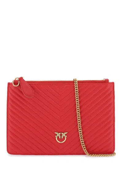 Pinko Classic Flat Love Bag Simply In Red