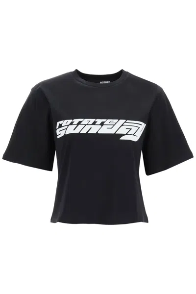 Rotate Birger Christensen 'asteeer' T-shirt In Black