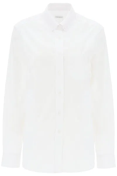 Saks Potts William Poplin Shirt In White