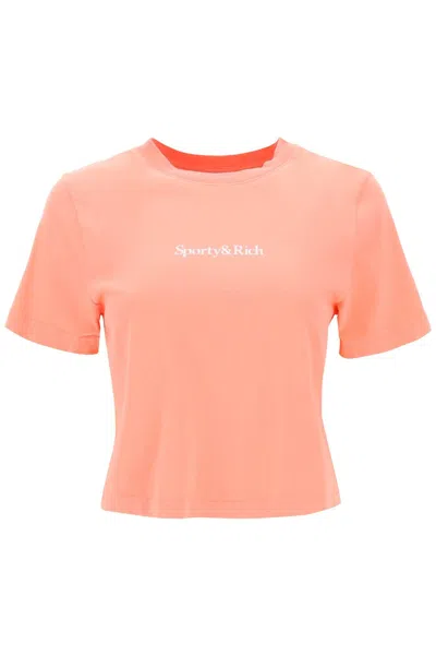 Sporty And Rich Sporty & Rich 'drink More Water' T Shirt In Pink