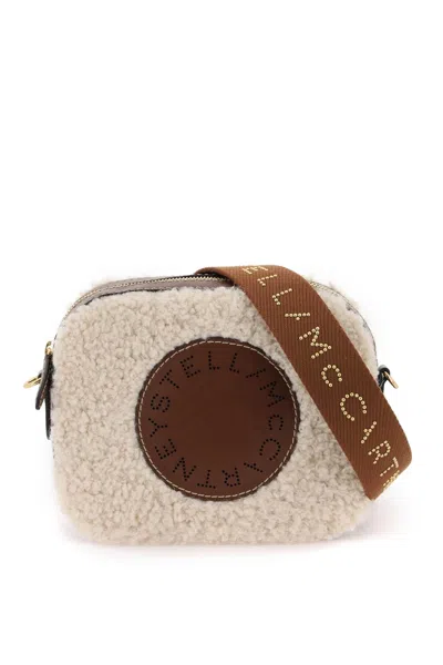 Stella Mccartney Shearling Camera Bag In Mixed Colours