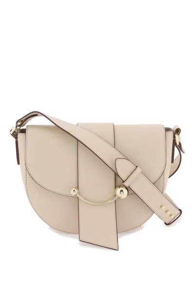 Strathberry Crescent Crossbody Bag In Beige