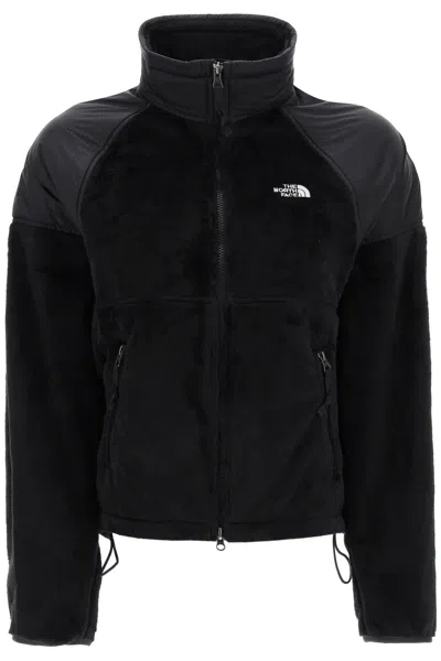 The North Face Versa Velour Jacket In Recycled Fleece And Risptop In Black