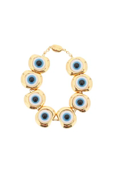 Timeless Pearly Bracelet With Eyes In Gold