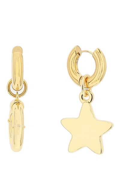 Timeless Pearly Earrings With Charms In Gold