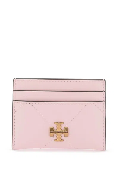 Tory Burch Kira Card Holder With Trapezoid In Pink