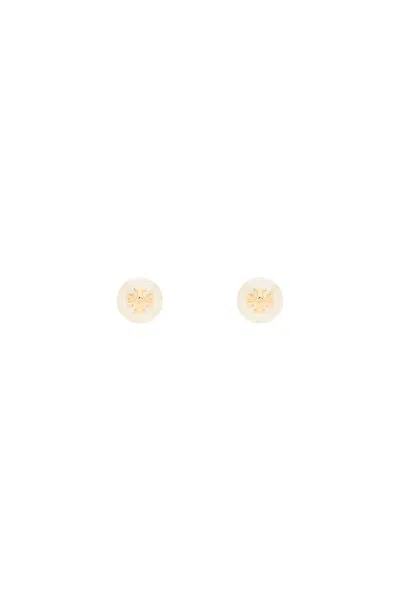 Tory Burch Kira Pearl Earrings With In Mixed Colours