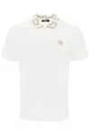 Versace Man Polo Shirt Man White Polo Shirts In Mixed Colours