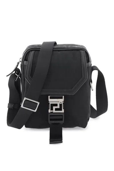 Versace Neo Nylon Crossbody - Nylon - Black