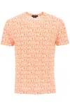 Versace Allover T-shirt In Mixed Colours
