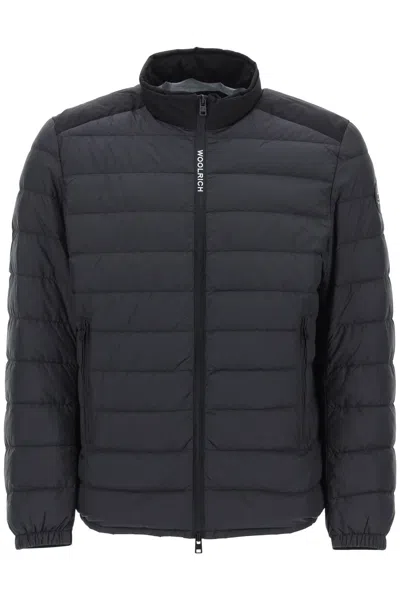 Woolrich Bering Lightweight Down Jacket In Black