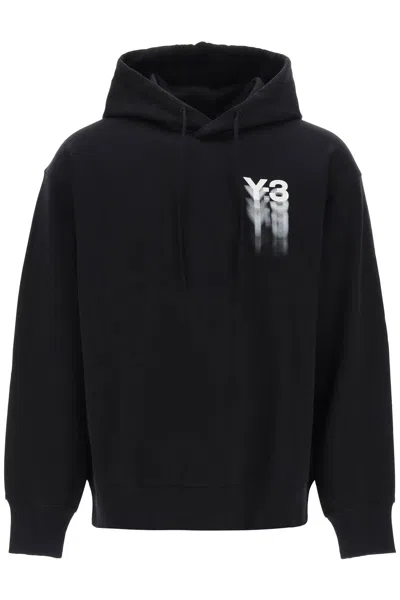 Y-3 Gfx Cotton Hoodie In Black