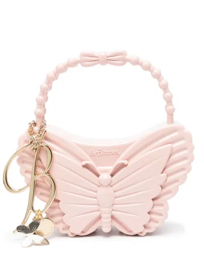 Blumarine X Forbitches Pink Butterfly-shaped Tote Bag