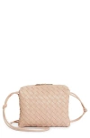 Bottega Veneta Loop Mini Intrecciato Leather Shoulder Bag In Lotus