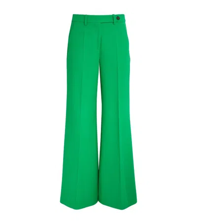 Me+em Flared Tailored Trousers In Green