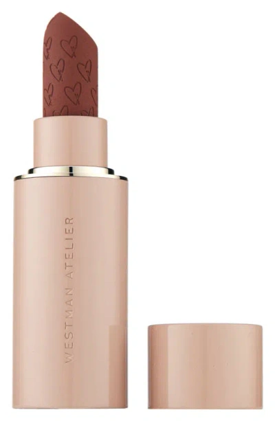 Westman Atelier Lip Suede Hydrating Matte Lipstick With Hyaluronic Acid Rue 0.134 oz / 3.8 G