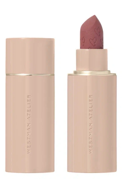 Westman Atelier Lip Suede Hydrating Matte Lipstick With Hyaluronic Acid Piqué 0.134 oz / 3.8 G
