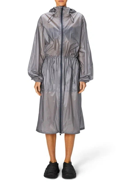 Rains Norton Longer Rain Jacket In Flint