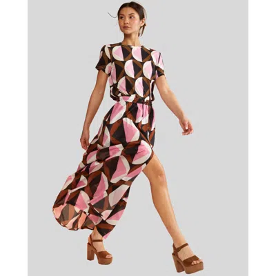 Cynthia Rowley Women's Geometric Cotton Voile Maxi Skirt In Black