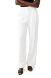 French Connection Harry Pleated Suiting Trousers In Summer White