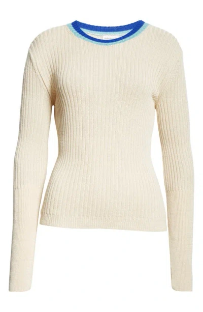 Dries Van Noten Tire Crewneck Long-sleeve Rib Jumper In Multicolor