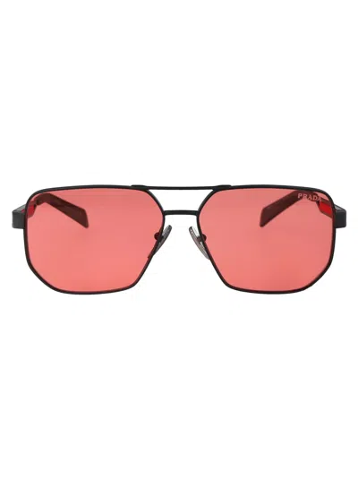 Prada 0ps 51zs Sunglasses In 15p20b Matte Grey