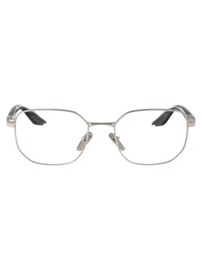 Prada 0ps 50qv Glasses In 1bc1o1 Silver