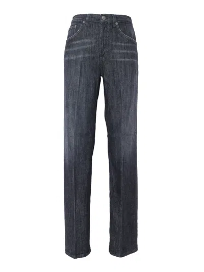 Dondup Black Straight Leg Jeans