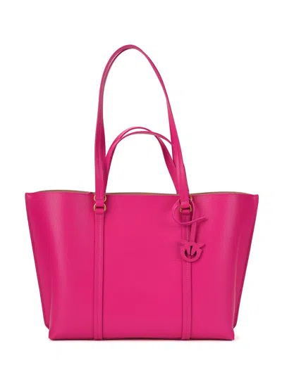Pinko Carrie Big Shopping Bag In Fuchsia