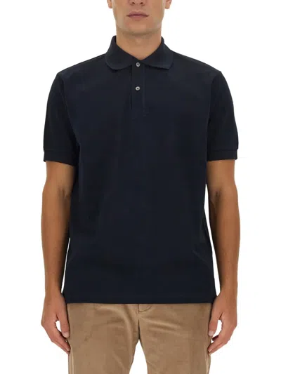 Paul Smith Cotton Polo Shirt In Blue