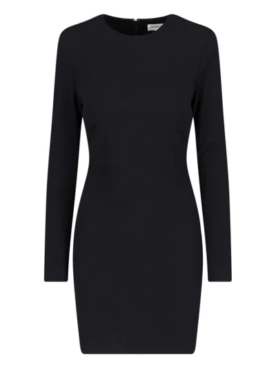 Victoria Beckham Midi Dress In Black  