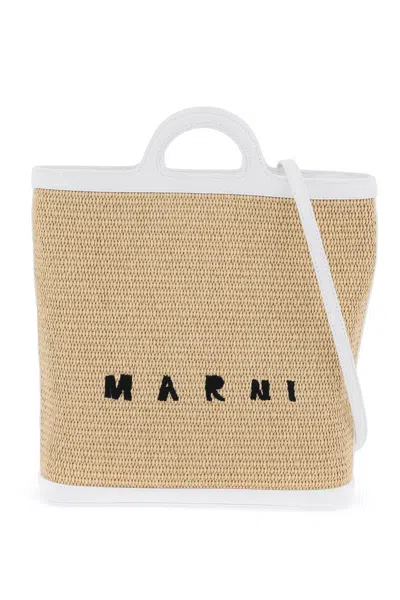 Marni Tropicalia Handbag In White,neutro