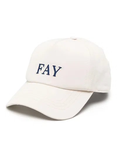 Fay Baseballkappe Mit Logo-stickerei In Beis