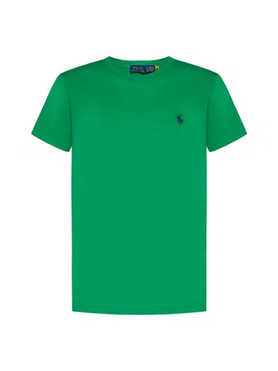 Polo Ralph Lauren Pony Embroidered Crewneck T In Preppy Green