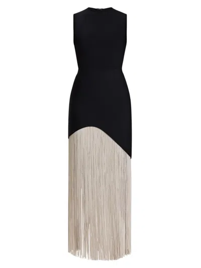Hervé Léger Icon Strappy Sweetheart Neckline Midi Dress