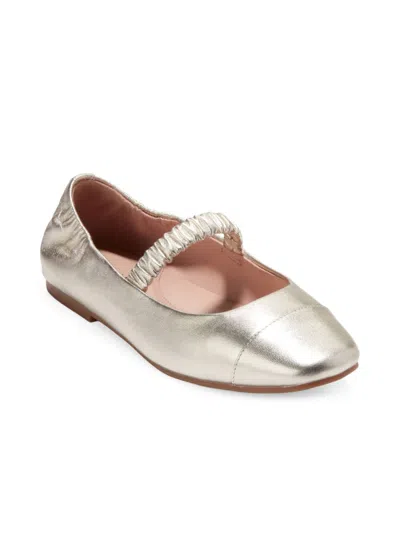 Cole Haan Yvette Maryjane Ballet Flat In Soft Gold