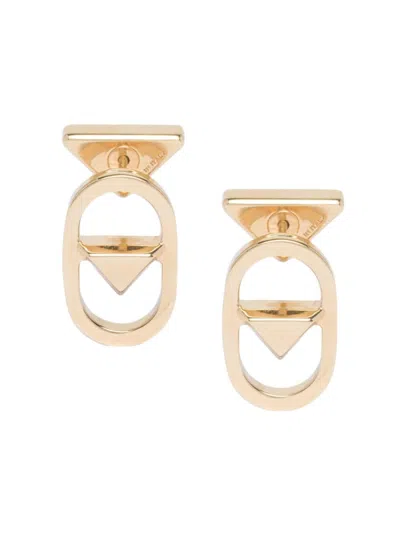 Prada Metal Earrings In F0056 Oro