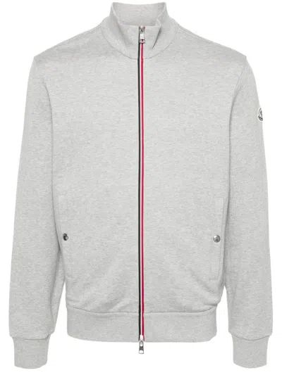 Moncler Man Grey Cotton Sweatshirt