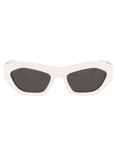 Bottega Veneta Sunglasses In 004 White White Grey