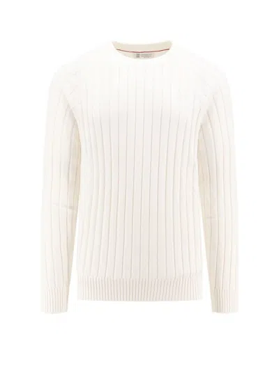 Brunello Cucinelli Long Sleeves Sweater Clothing In White
