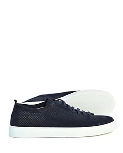 Henderson Baracco Ronny Suede Low-top Trainers In Blue