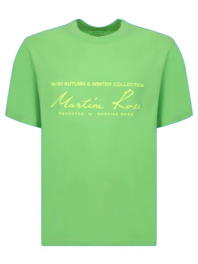 Martine Rose Man T-shirt Light Green Size Xl Cotton