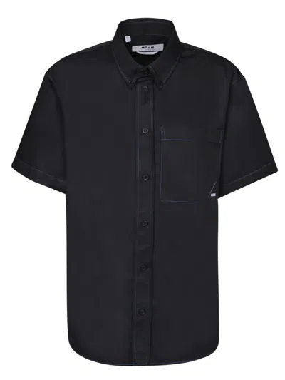 Msgm Shirts In Black