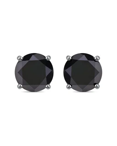 Diana M. Fine Jewelry 14k 4.25 Ct. Tw. Diamond Studs In Black
