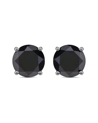 Diana M. Fine Jewelry 14k 4.91 Ct. Tw. Diamond Studs In Black