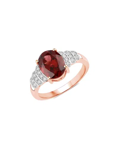 Diana M. Fine Jewelry 14k Rose Gold 2.87 Ct. Tw. Diamond & Garnet Ring
