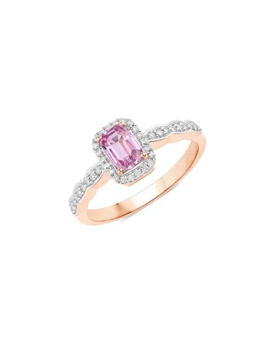 Diana M. Fine Jewelry 14k Rose Gold 0.80 Ct. Tw. Diamond & Pink Sapphire Ring