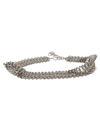 Rabanne Chainmail Bracelet In Silver
